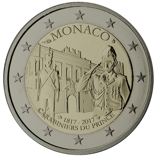 Monaco 2 euro (2017) - Carabiniers du Prince (‘Carabiniers’ of the Prince)