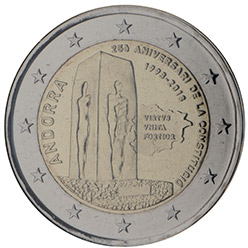 Andorra 2 euro (2018) - 25th anniversary of the Andorran Constitution