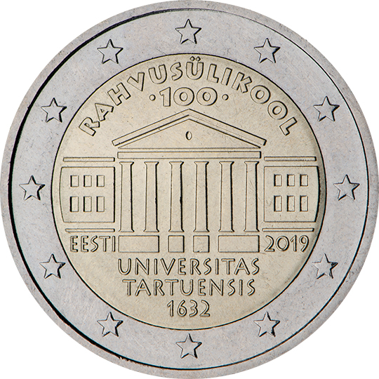 Estonia 2 euro (2019) - The centenary of the University of Tartu