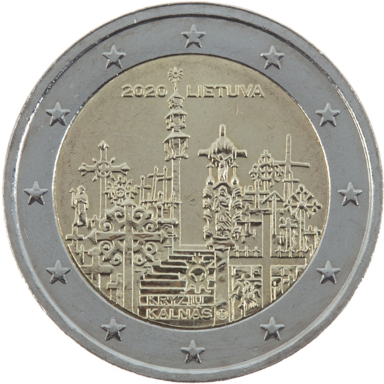 Lithuania 2 euro (2020) - UNESCO Cultural Heritage - Kryžių Kalnas (the Hill of Crosses)
