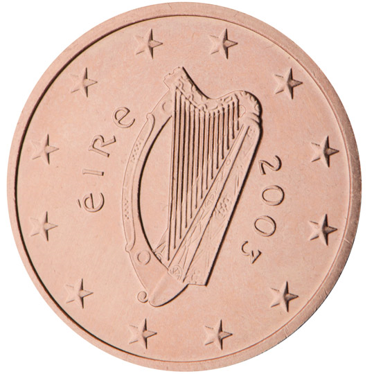 Ireland 5 euro cent (2002) - Celtic Harp