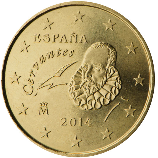 Spain 10 euro cent (1999) - Miguel de Cervantes