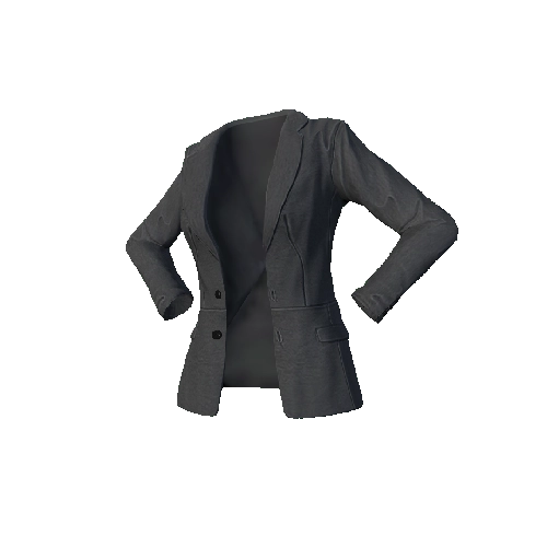 All Gray Fitted Tux Open