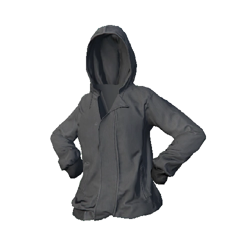 Light Gray Hooded Jacket
