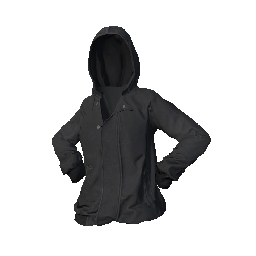 Dark Gray Hooded Jacket