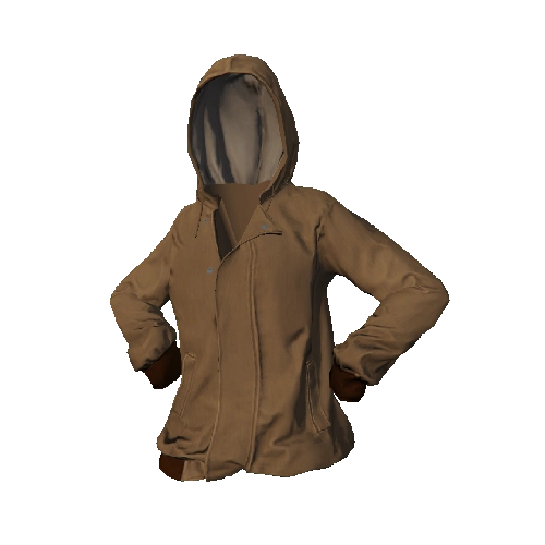 Tan Hooded Jacket