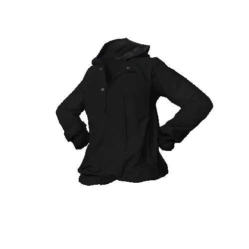 Black Hooded Jacket
