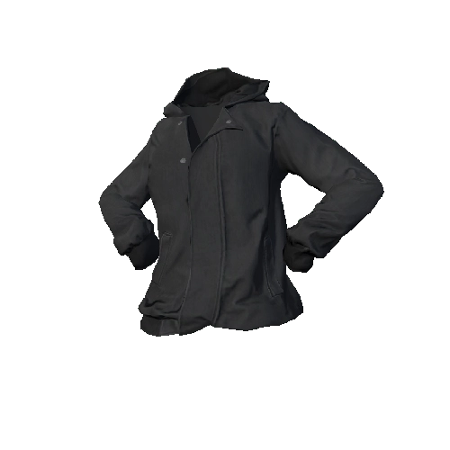 Dark Gray Hooded Jacket