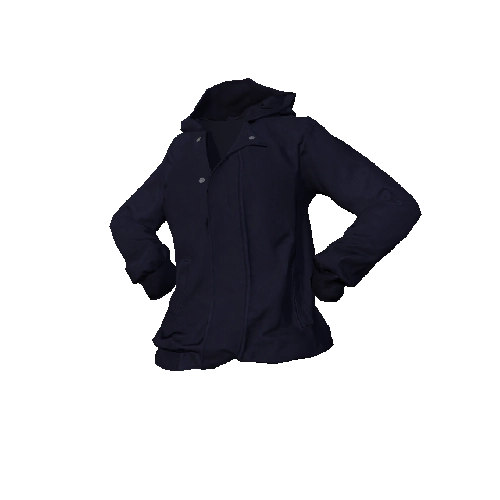 Navy Hooded Jacket