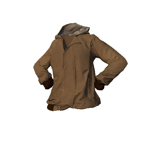 Tan Hooded Jacket