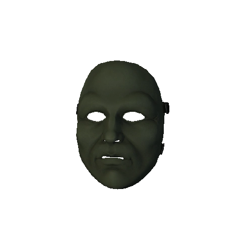 Green Plastic Face