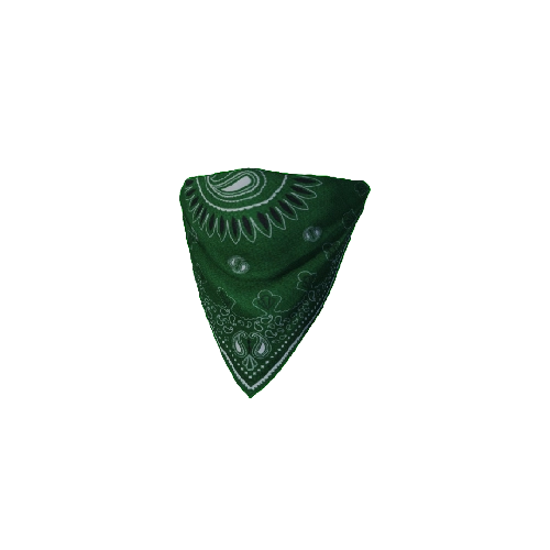 Green Face Bandana
