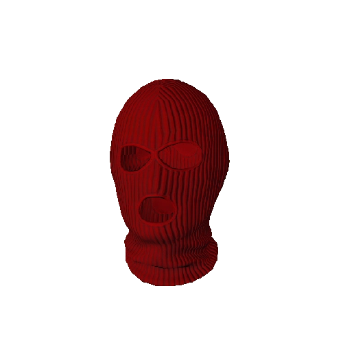 Red Knit Balaclava