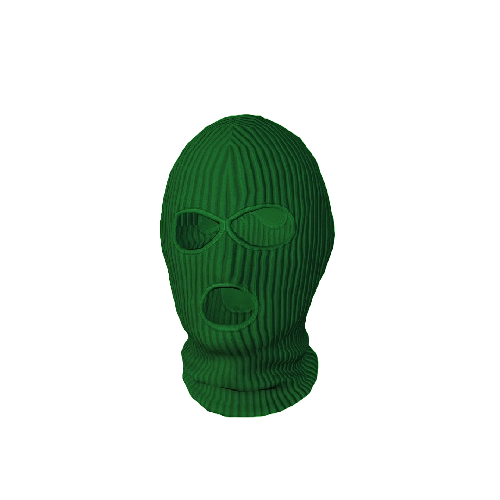 Green Knit Balaclava