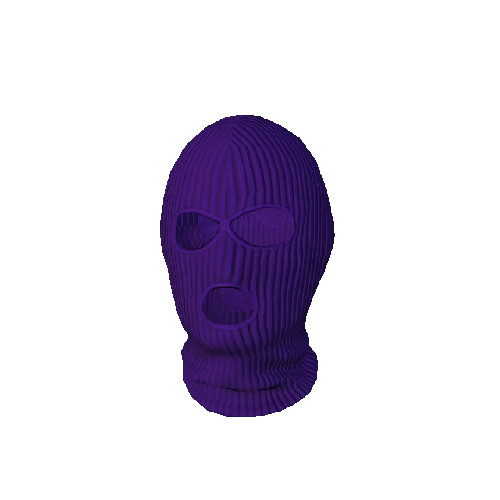 Purple Knit Balaclava