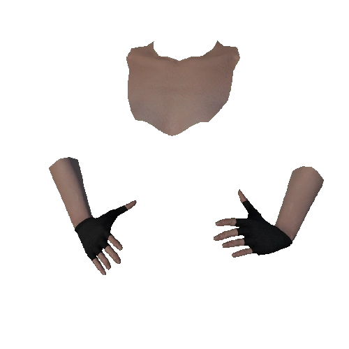 Black Fingerless Gloves
