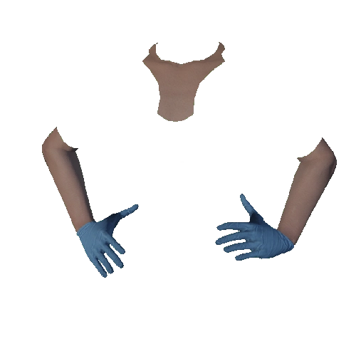 Blue Surgical Gloves