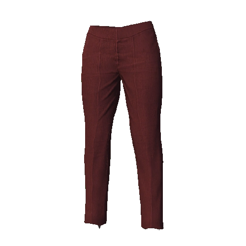 Red Regular Suit Pants