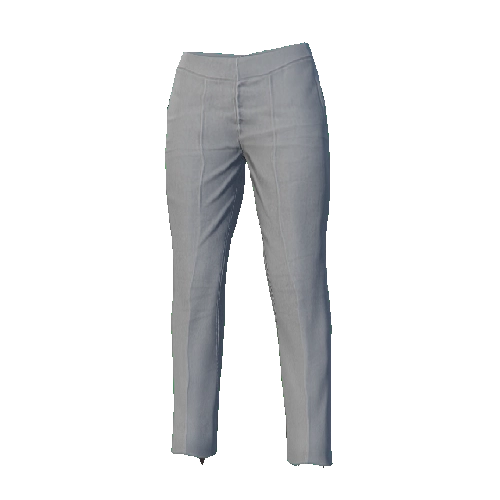 White Regular Suit Pants