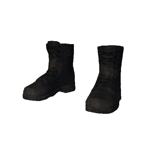 Black Scruffy Boots