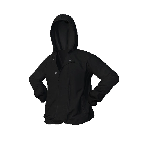 Black Hooded Jacket