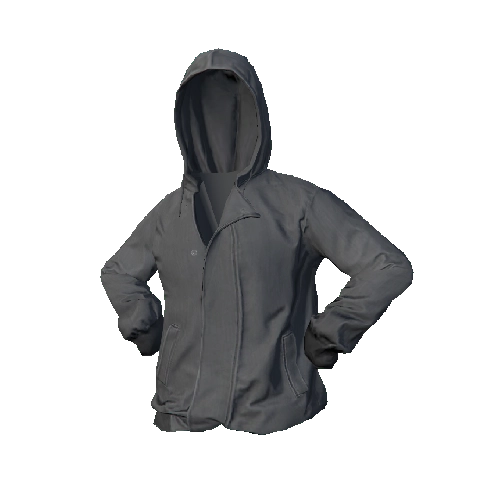 Light Gray Hooded Jacket