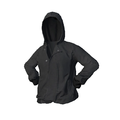 Dark Gray Hooded Jacket