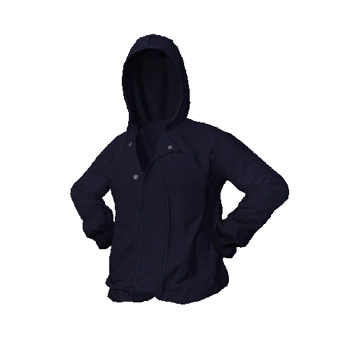 Navy Hooded Jacket