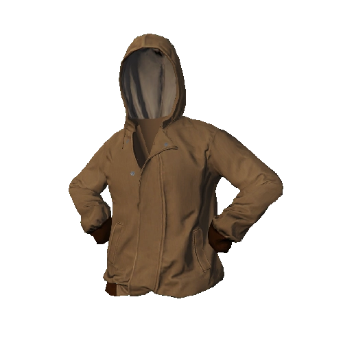 Tan Hooded Jacket
