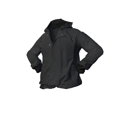Dark Gray Hooded Jacket