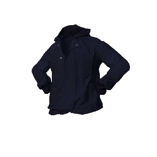 Navy Hooded Jacket