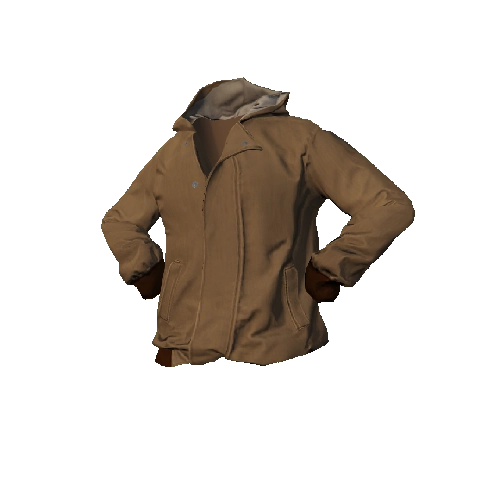 Tan Hooded Jacket
