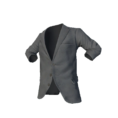 Gray Rolled Jacket