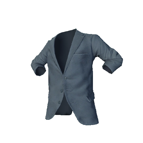 Blue Rolled Jacket