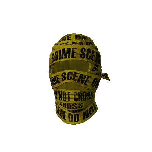 Crime Scene Tape Mask
