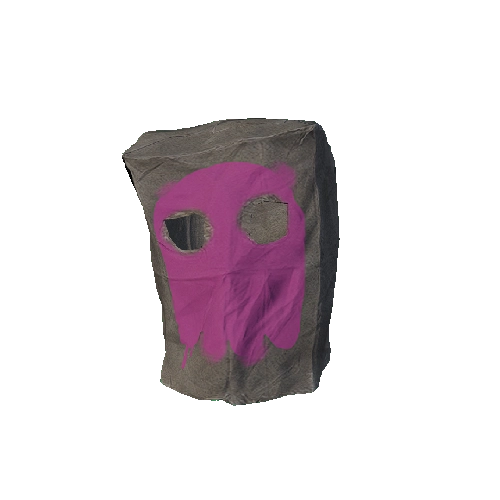 Pink Paper Bag Mask