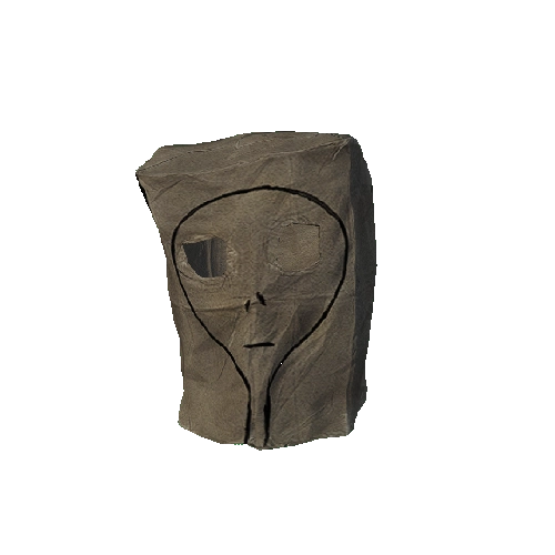 Alien Paper Bag Mask