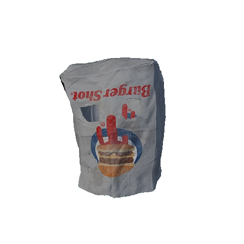 Burger Shot Paper Bag Mask