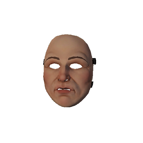Pink Plastic Face Mask