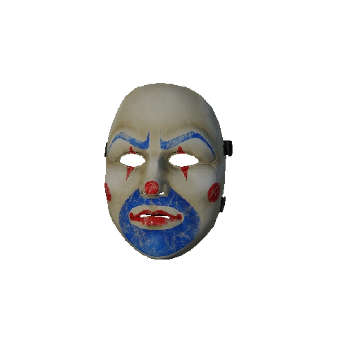 Clown Plastic Face Mask