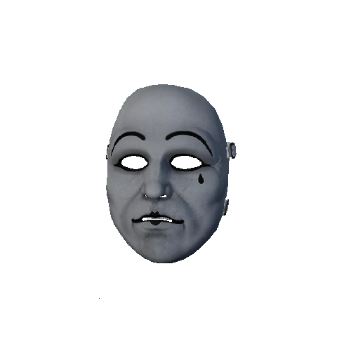 Mime Plastic Face Mask