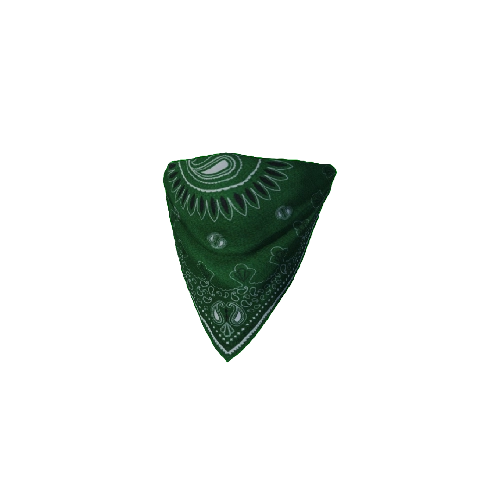 Green Face Bandana