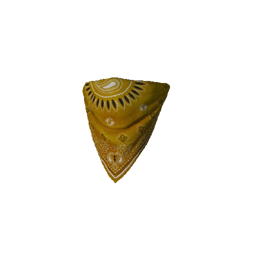 Yellow Face Bandana