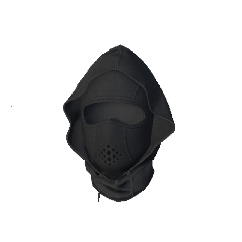 Gray Hooded Ski Mask
