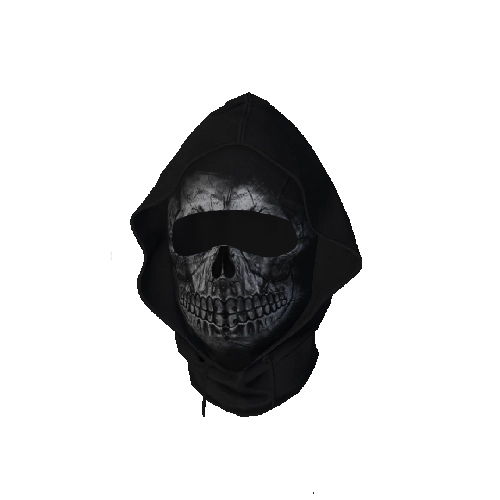Skull Hooded Ski Mask