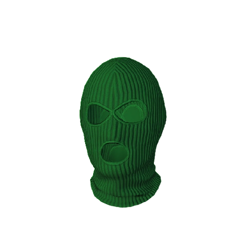 Green Knit Balaclava