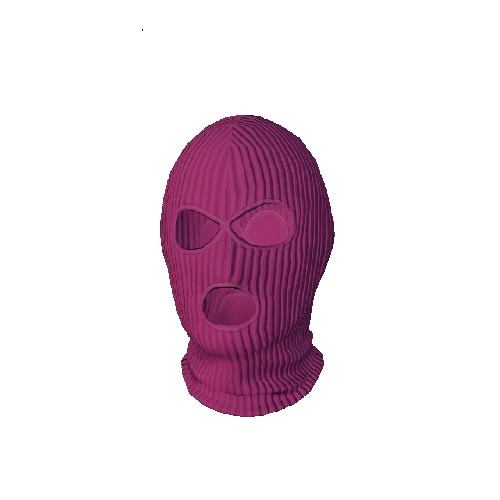 Pink Knit Balaclava