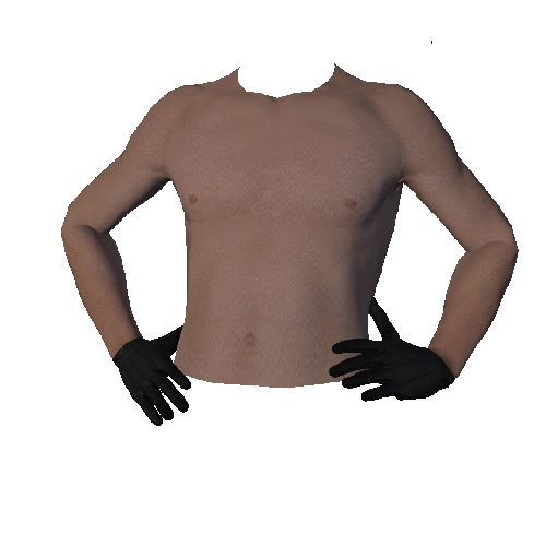 Black Leather Gloves