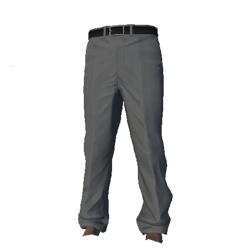 Gray Scruffy Suit Pants