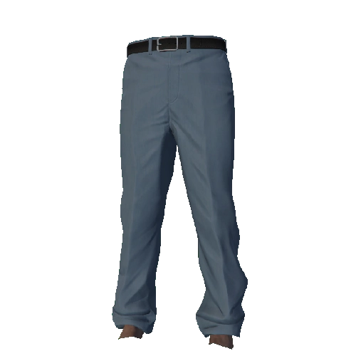 Blue Scruffy Suit Pants